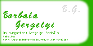 borbala gergelyi business card